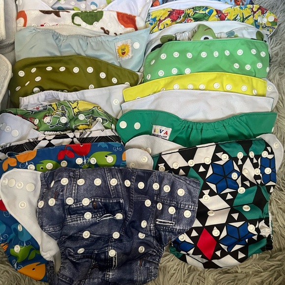 Colorful Cloth Diapers Set